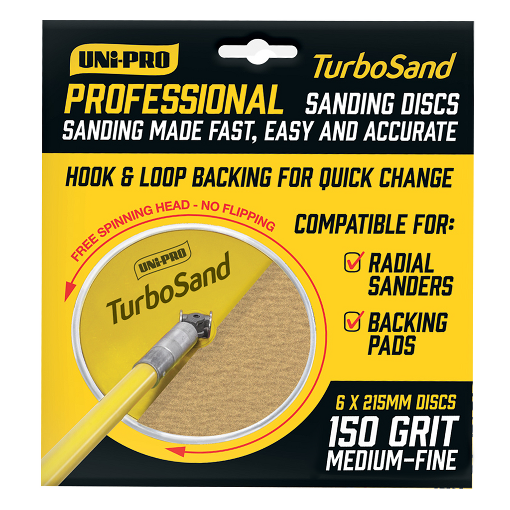 Uni-Pro Professional TurboSand Disc 6 Pack - Box of 12