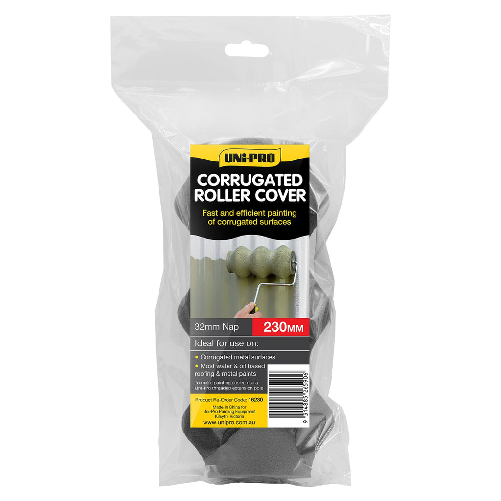 Uni-Pro 230mm Corrugated Roof Foam Replacement Cover - Box of 8