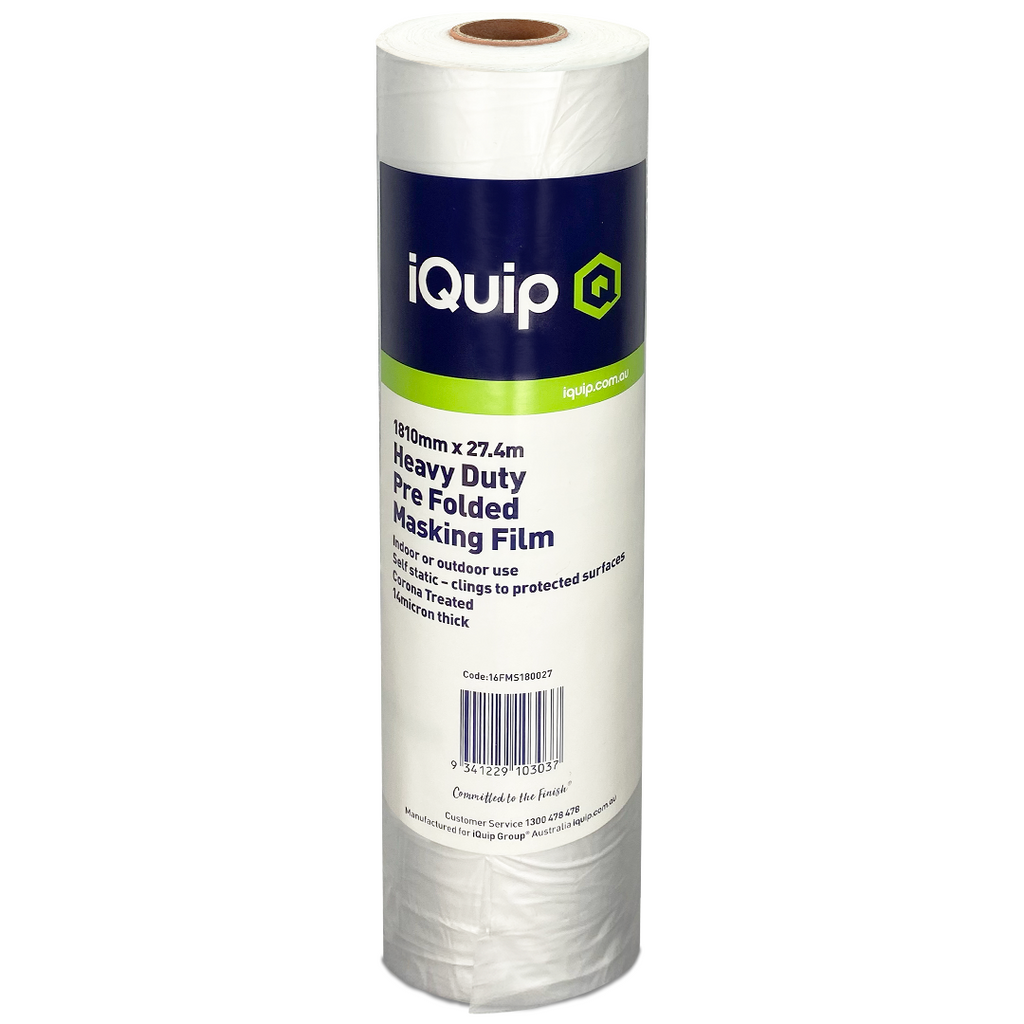 iQuip Heavy Duty Masking Film 1810mm roll 14 micron thick static cling