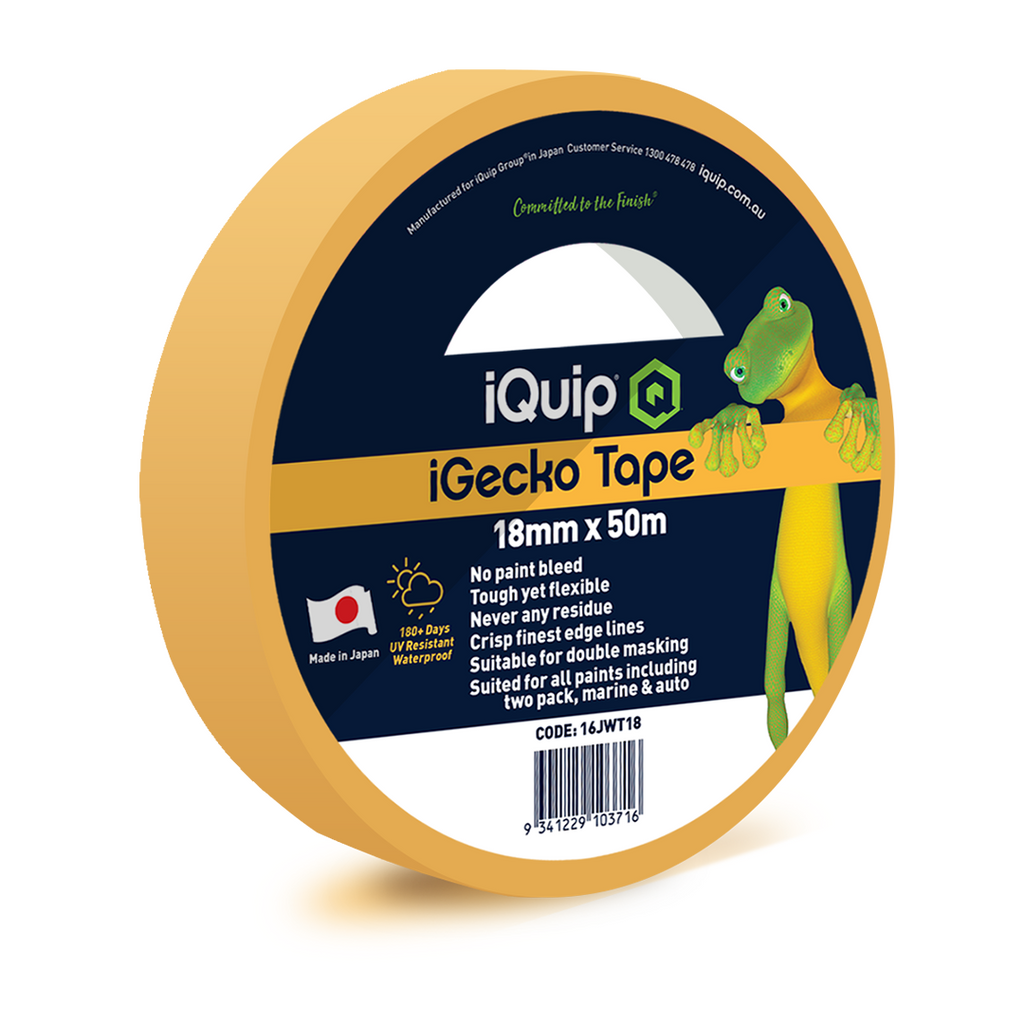 iQuip iGecko yellow masking tape 18mm made from ultra thin washi rice paper