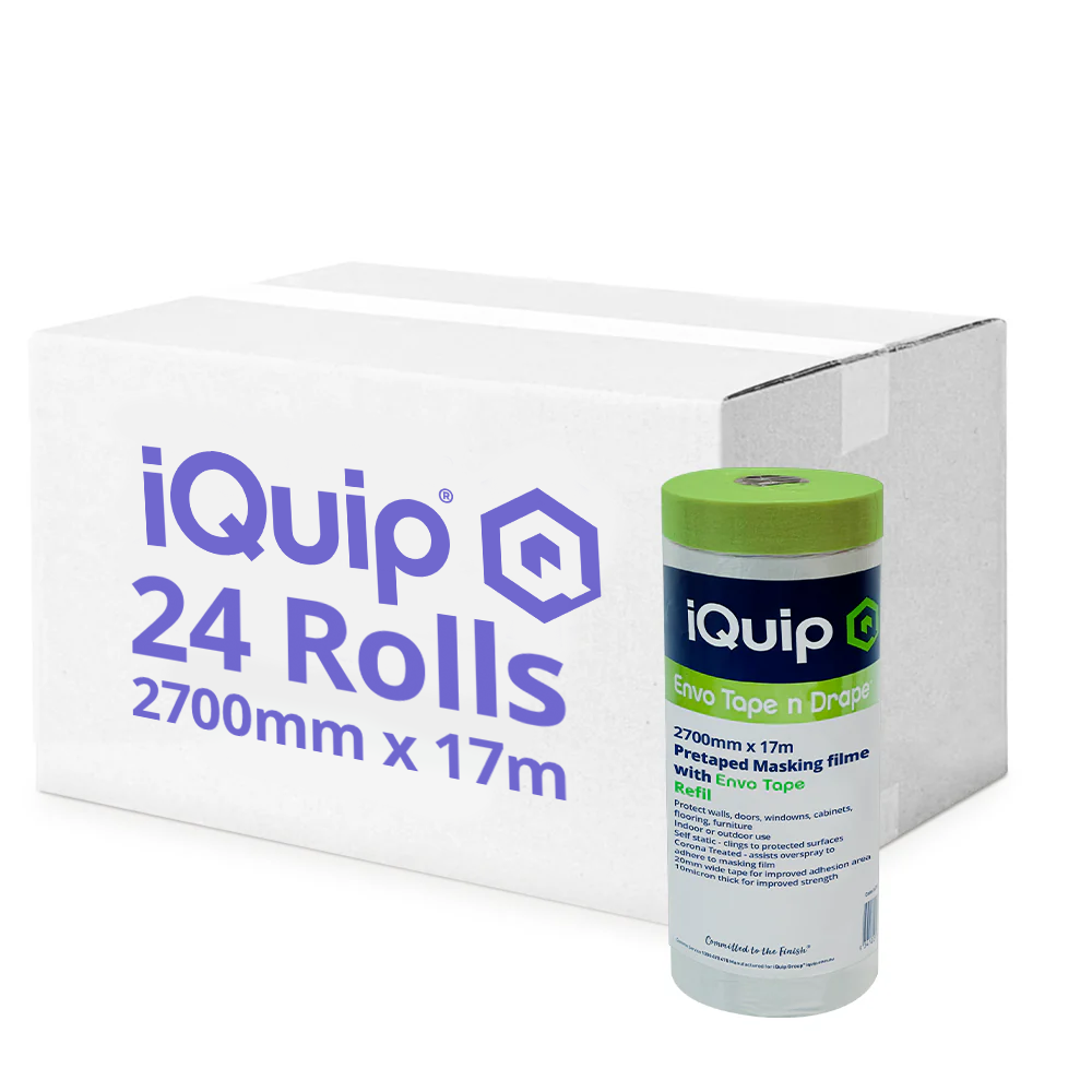 iQuip 2700mm refill masking film wholesale pack for full wall protection