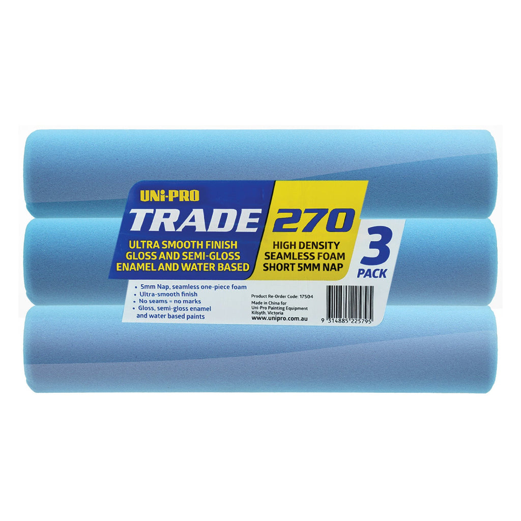 Uni-Pro Trade Seamless Foam Roller Covers 230mm/270mm - Box of 6/8