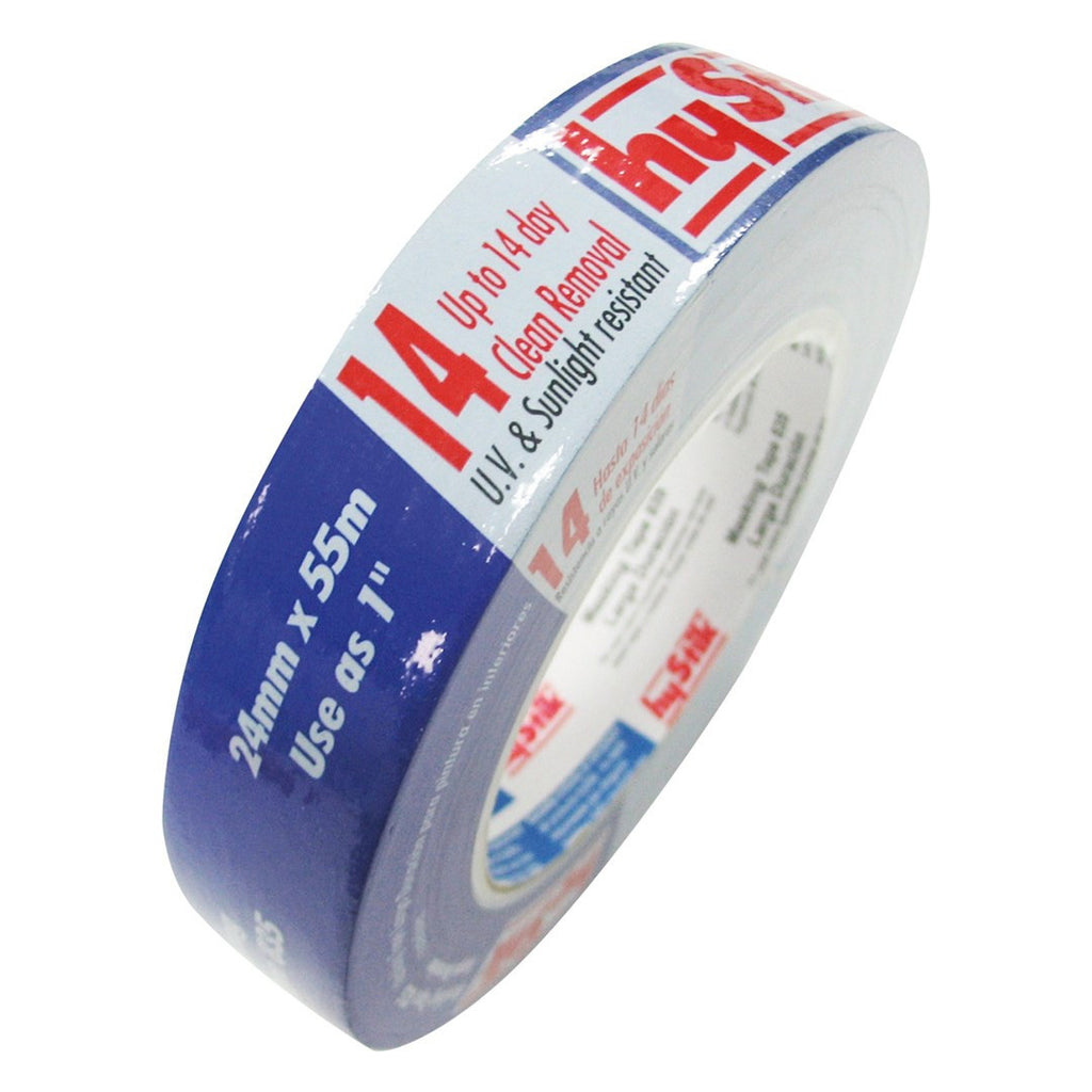 24mm Hystik 835 blue UV resistant masking tape, 14-day clean removal for indoor and outdoor