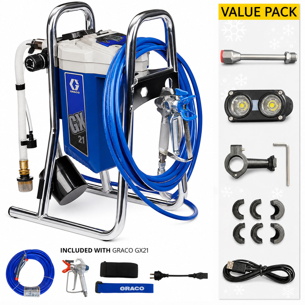 Graco GX 21 Airless Paint Sprayer (17H219) with Value Pack
