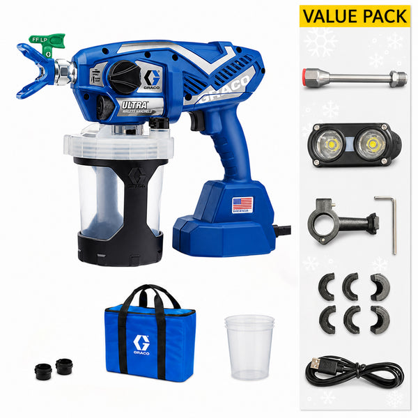 Graco Ultra Corded Airless Handheld Sprayer (17M362) with Value Pack