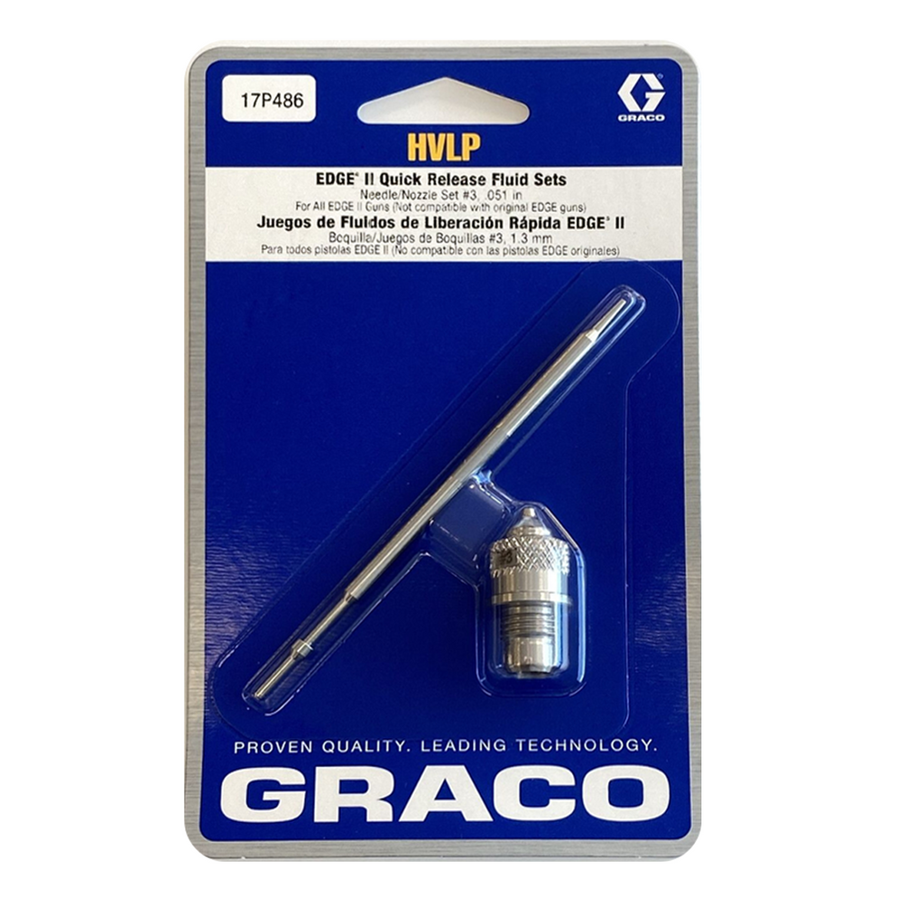 Graco Edge II HVLP Quick Release Fluid Sets Range