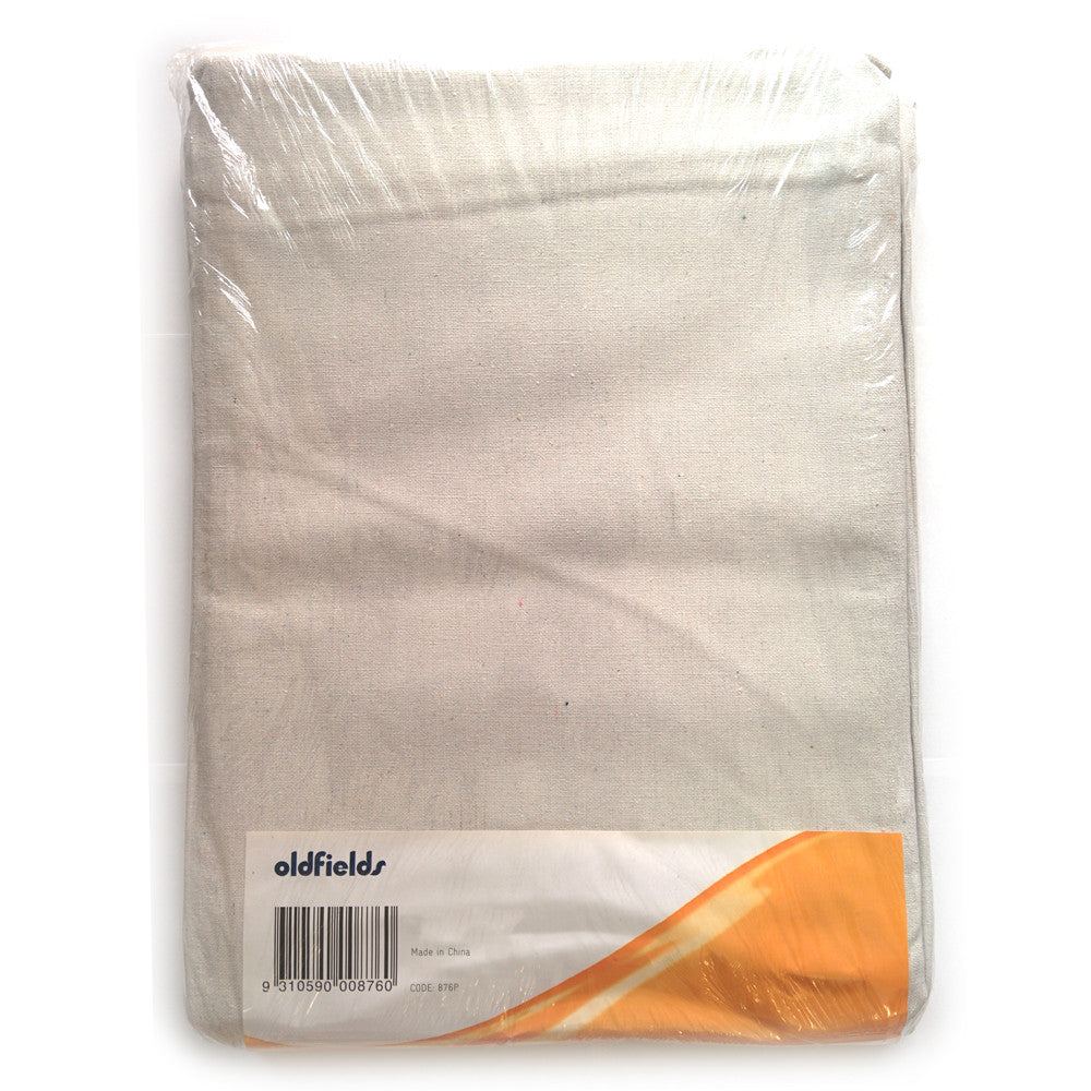 Packaging of Oldfields 5.5m x 1.5m drop cloth, 8oz heavy-duty recycled cotton runner