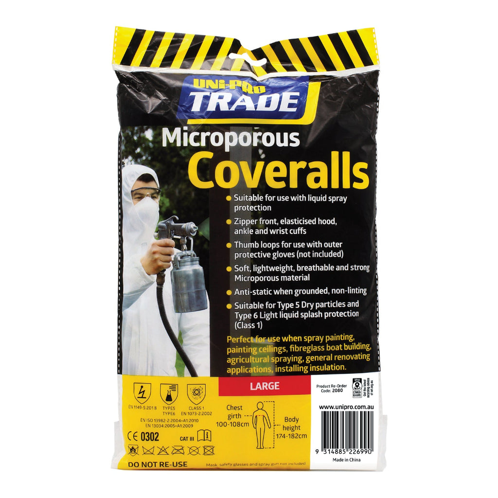 Uni-Pro Trade Microporous Coveralls - Box of 20