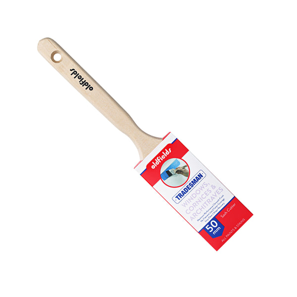 Oldfields Tradesman 50mm sash cutter paintbrush for detailed window frame painting jobs