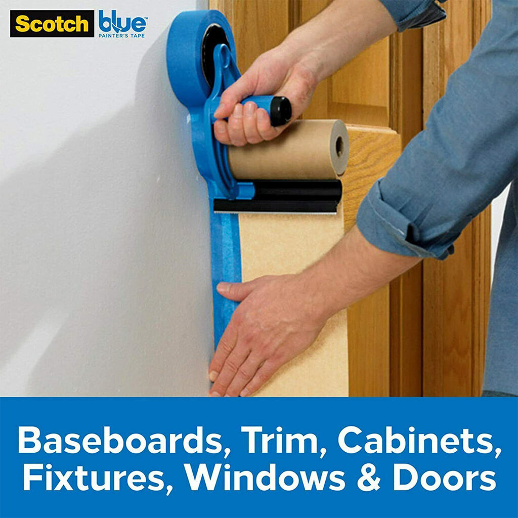 Masking door frames and cabinets with ScotchBlue M1000 tool