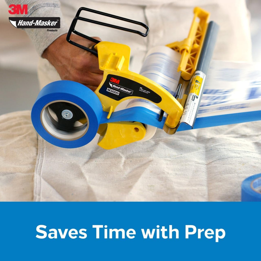 Cutting masking film with 3M Hand-Masker M3000 tool to save preparation time