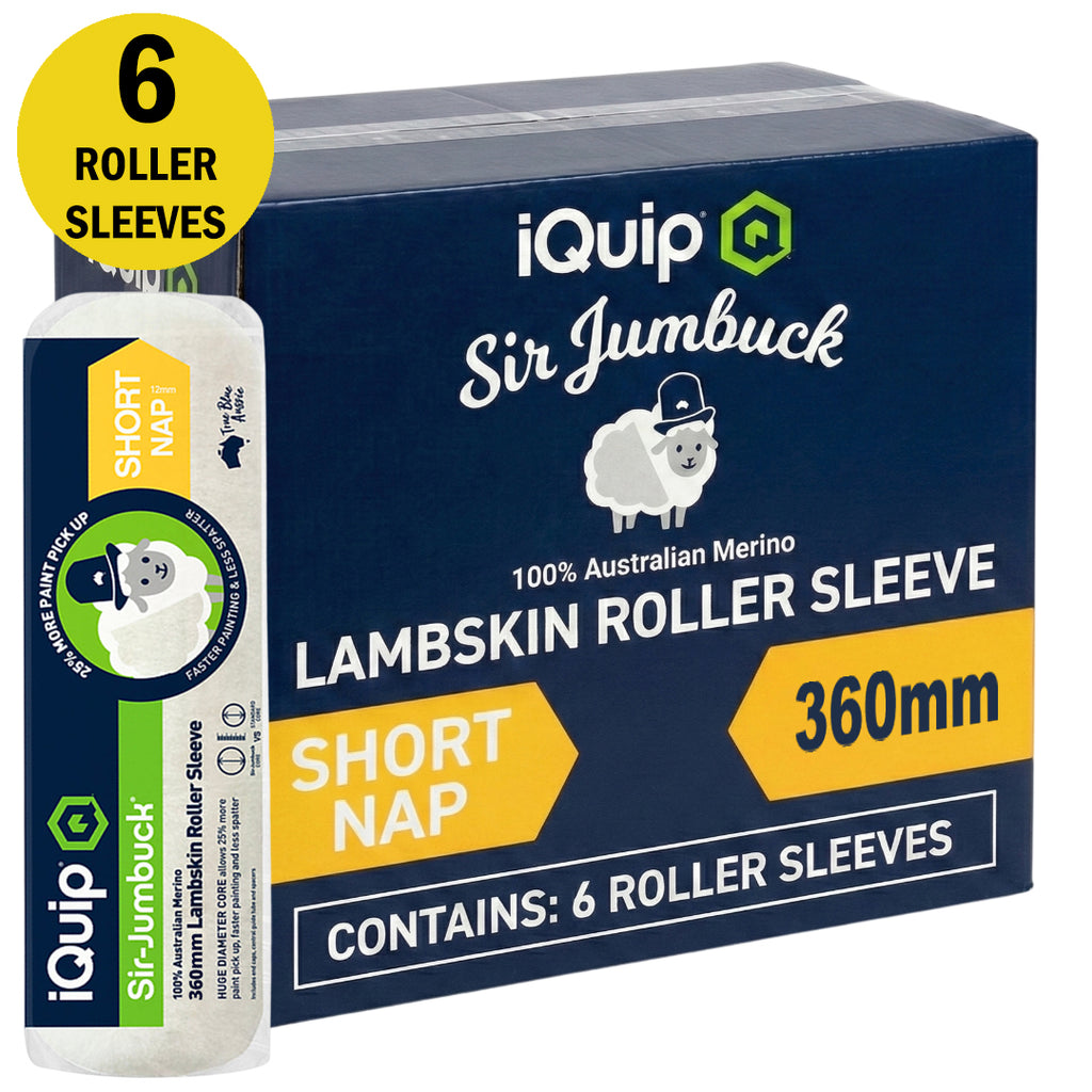 iQuip Sir Jumbuck Lambskin Roller Sleeve Short Nap