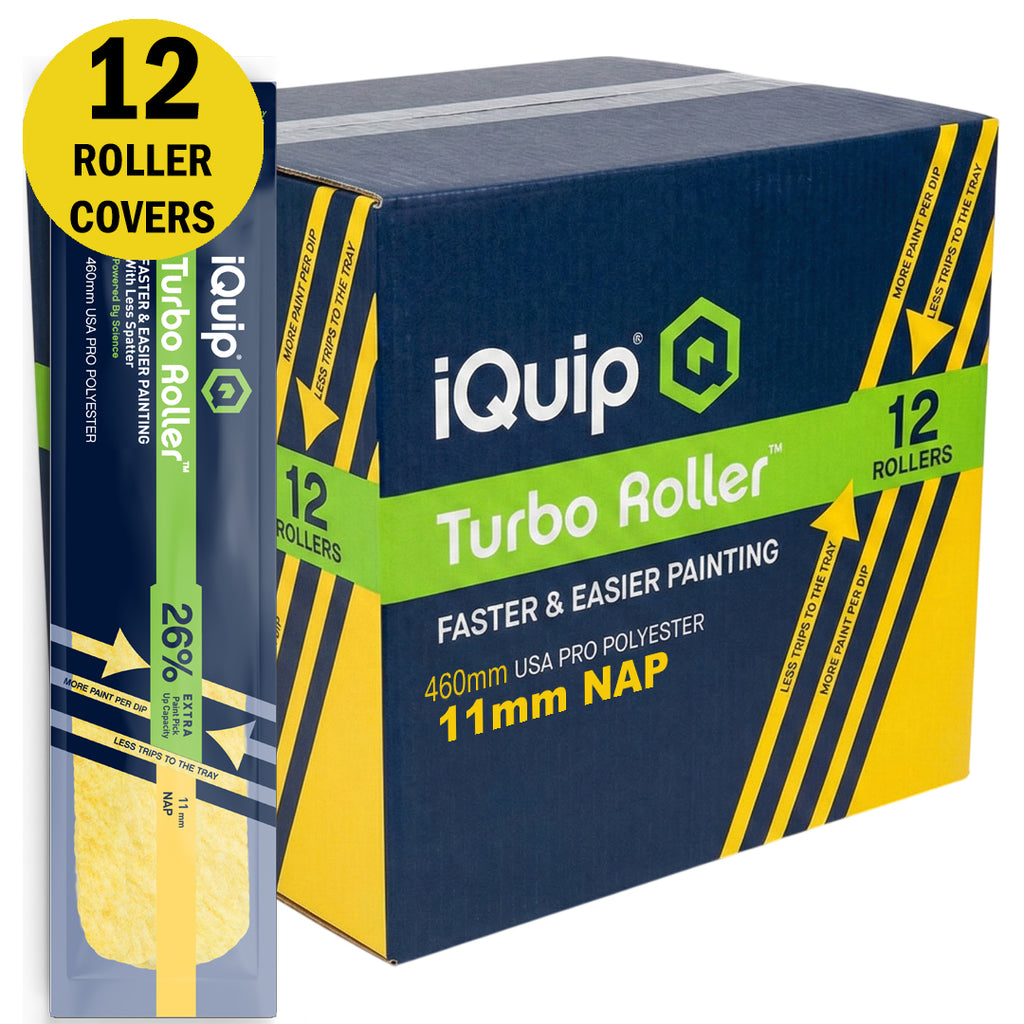 iQuip Turbo Roller Sleeve Professional 11mm Nap Range