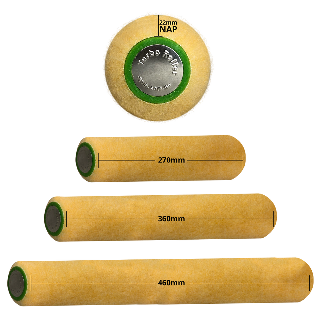 iQuip Turbo Roller Sleeve Professional 22mm Nap Range