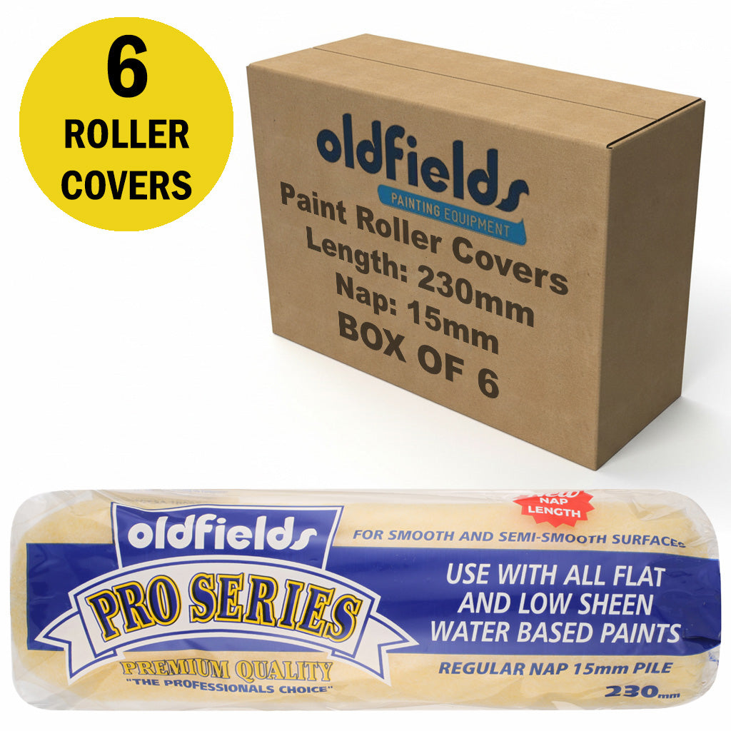 Oldfields Pro Series Paint Roller Covers 15mm Nap
