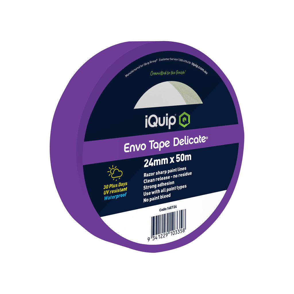 iQuip Delicate Masking Tape 24mm x 50m / Box of 36 Rolls