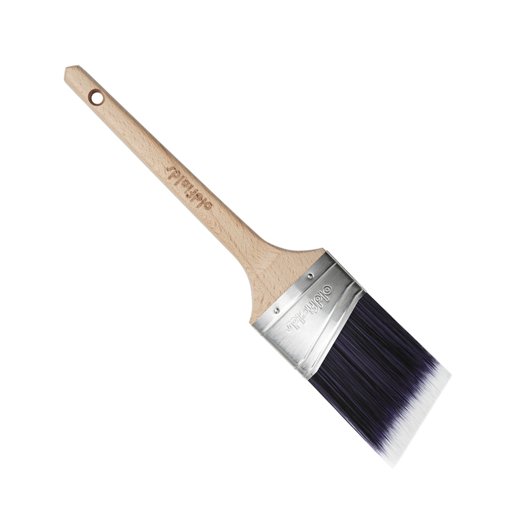 Oldfields 63mm Oval Sash Angle Cutter with stainless steel ferrule and wooden handle