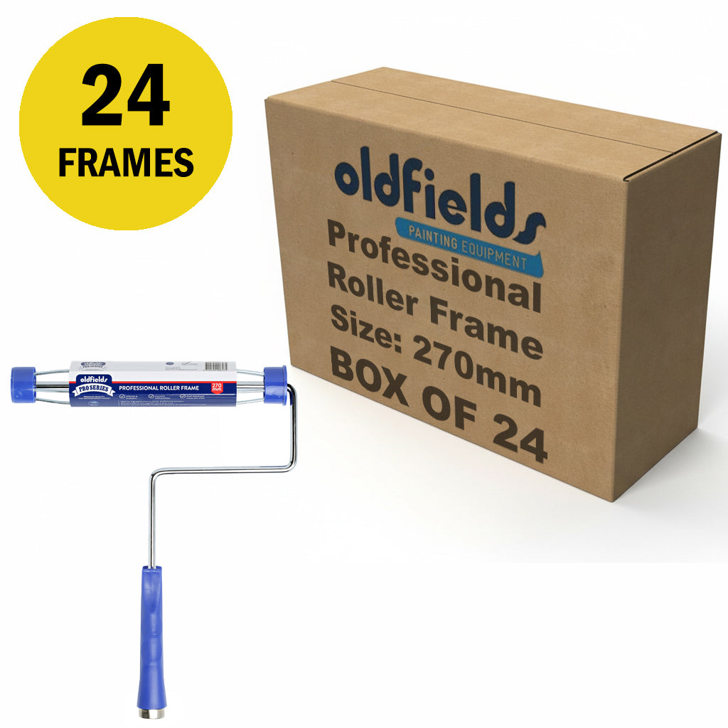 Wholesale box of 24 Oldfields Pro Series 270mm roller frames with 5-wire cage for trade