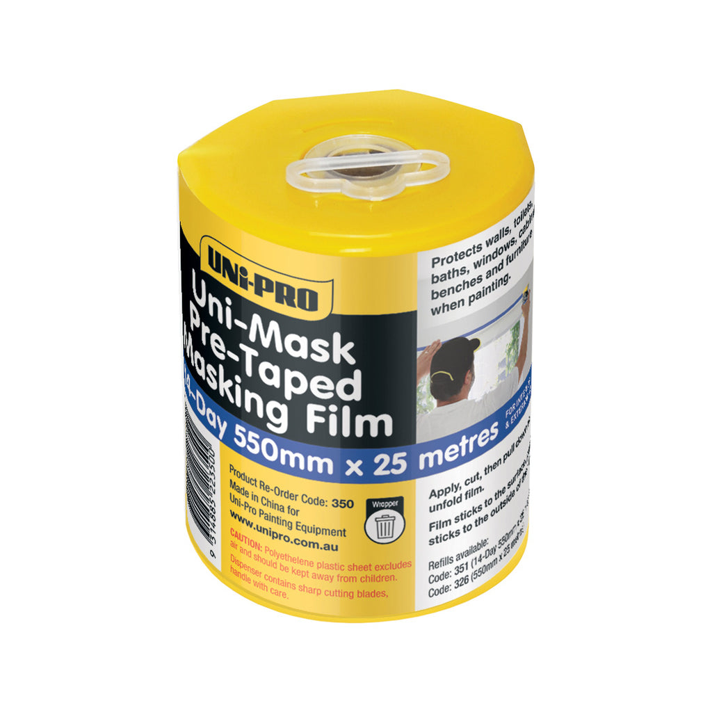 Uni-Mask 14-Day Blue Tape/Film Dispenser With Refill Range - Box of 6