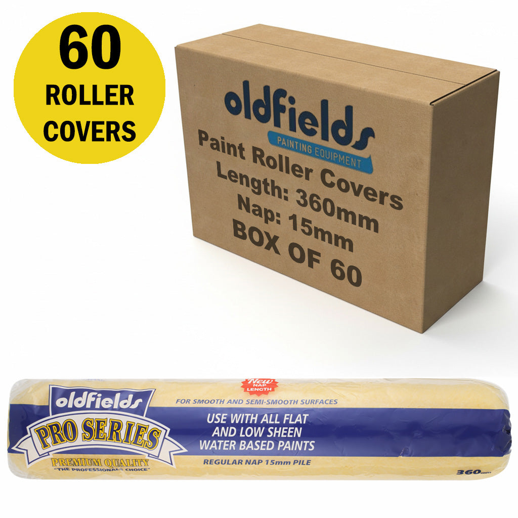 Oldfields Pro Series Paint Roller Covers 15mm Nap