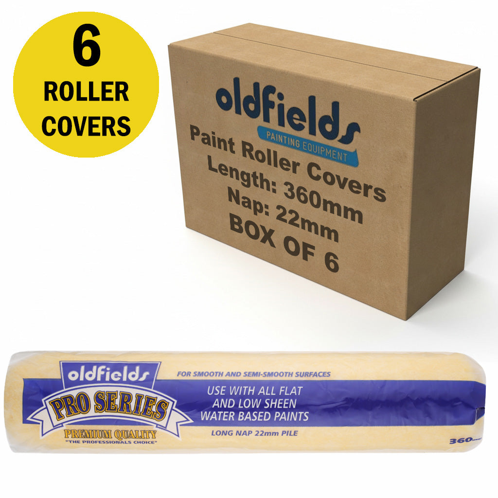 Oldfields Pro Series Paint Roller Covers 22mm Nap