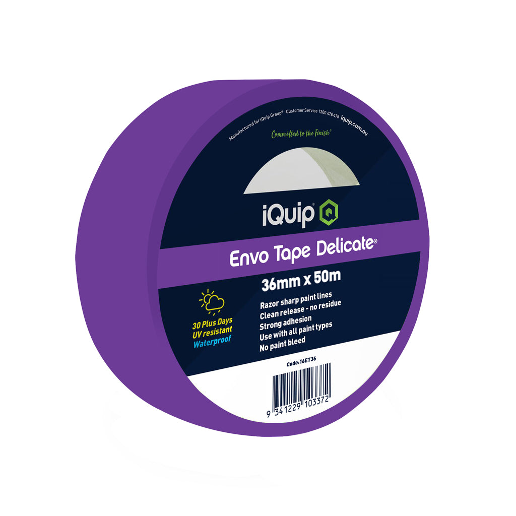 iQuip Delicate Masking Tape 36mm x 50m / Box of 24 Rolls