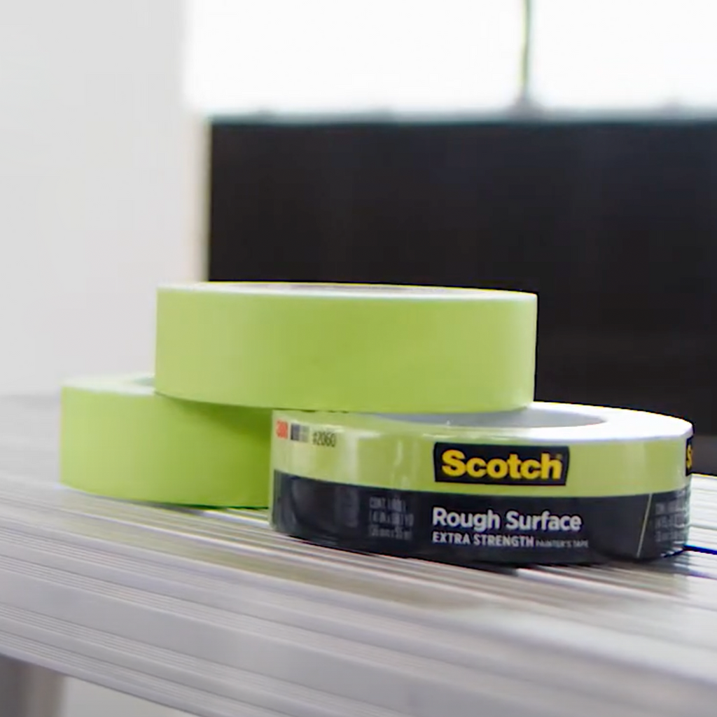 3M 2060 Rough Surface Painters Tape Green 24mm x 55m / Box of 36 Rolls