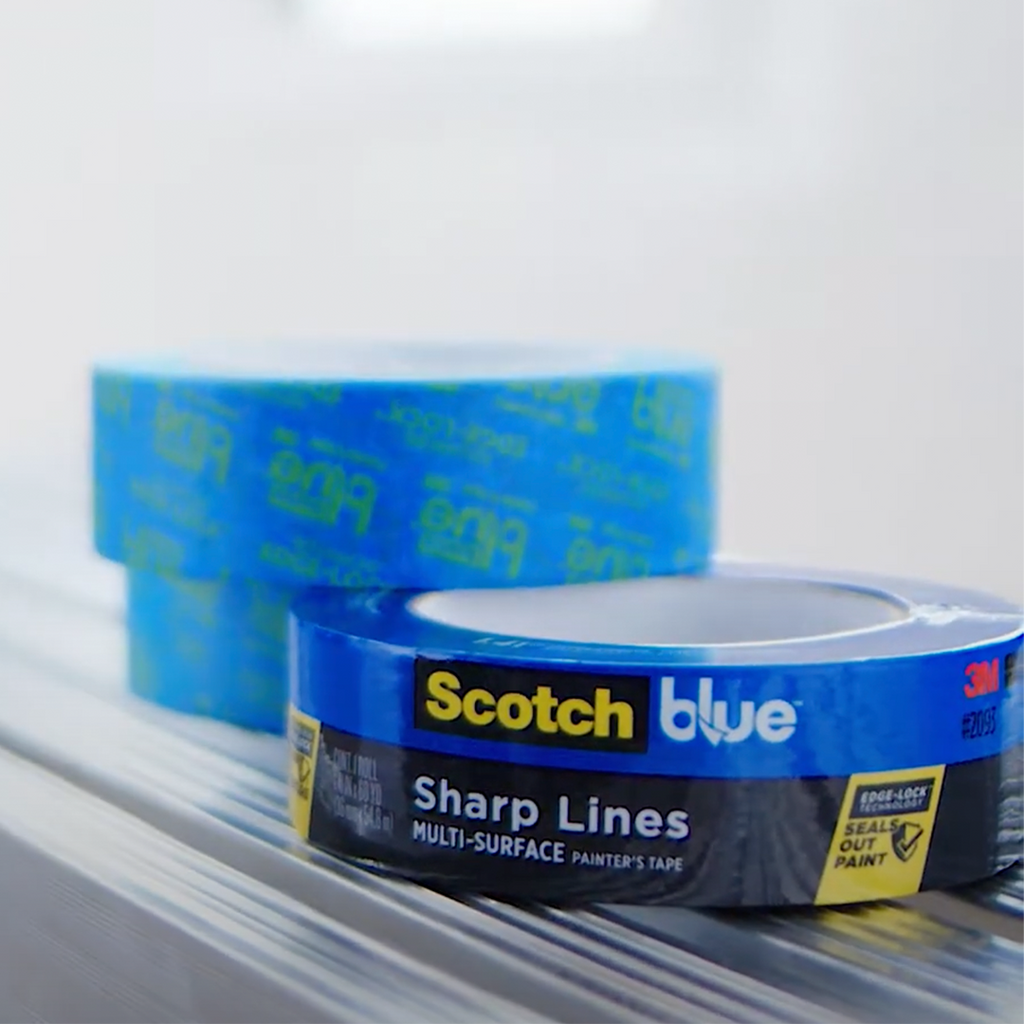 3M 2093 Blue Edge Lock Masking Tape 24mm x 55m / Box of 24 Rolls