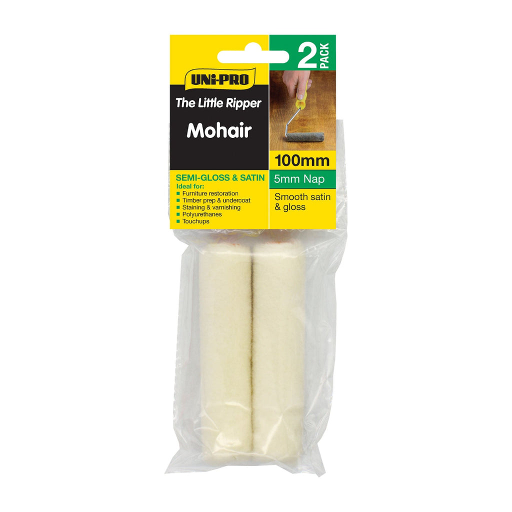 Uni-Pro Mohair Roller Covers 100mm 2-pack - Box of 6