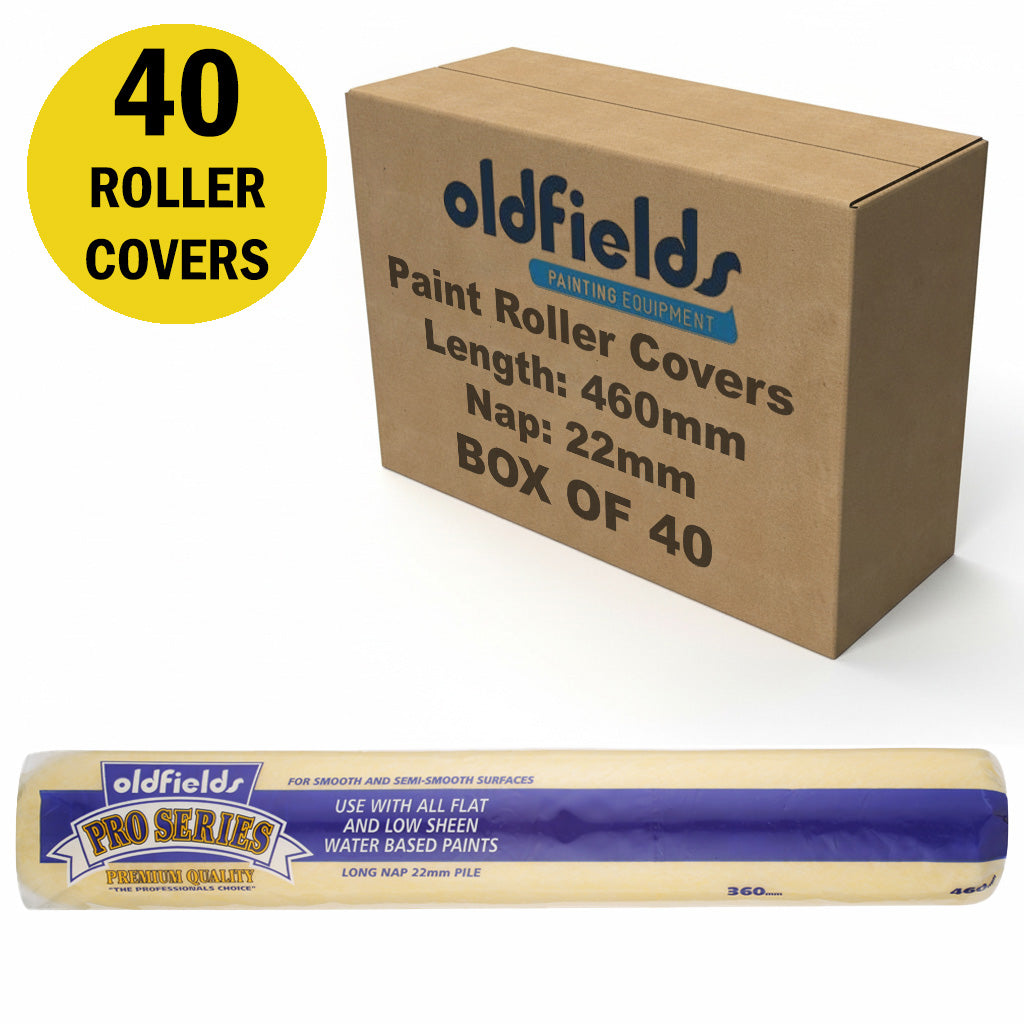 Oldfields Pro Series Paint Roller Covers 22mm Nap