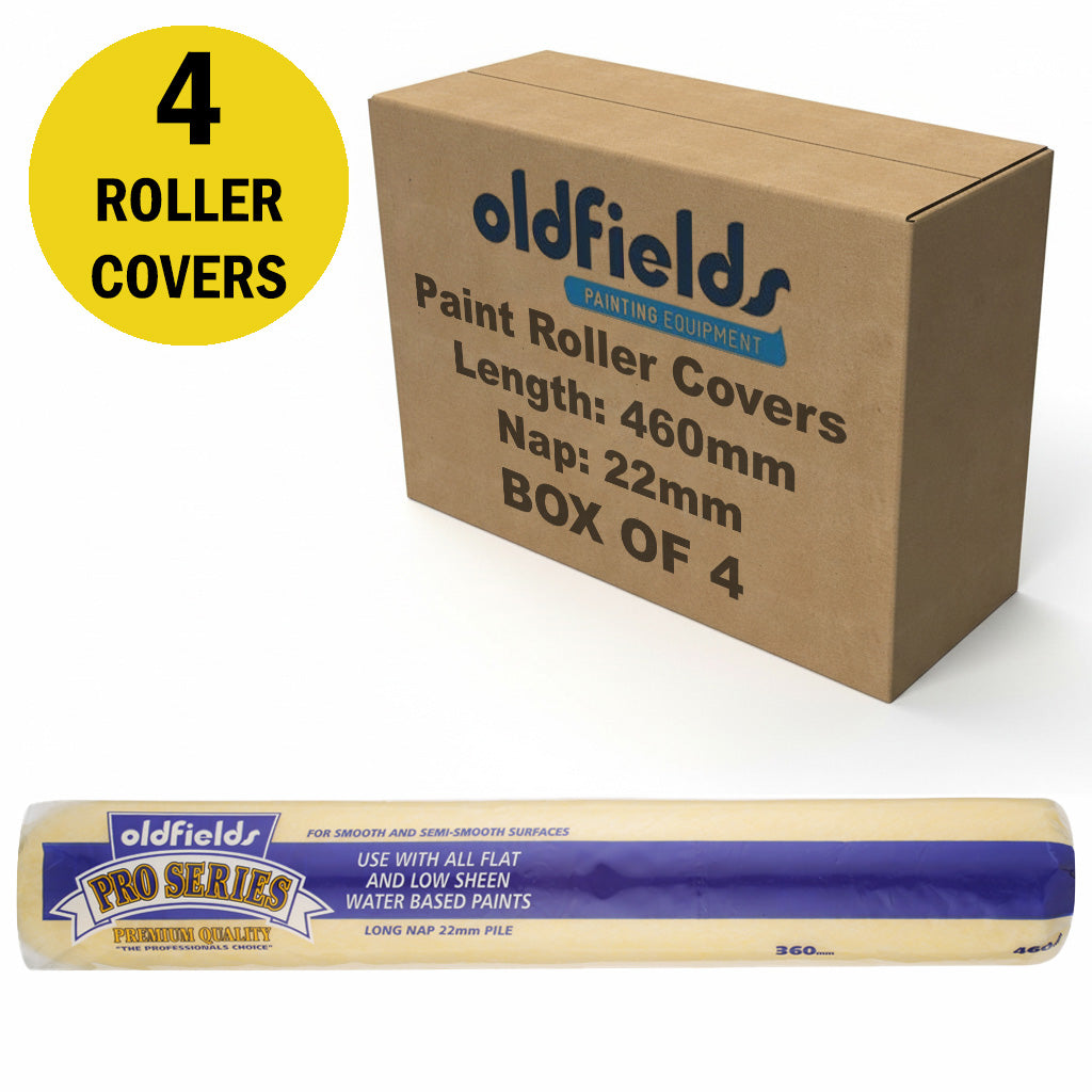 Oldfields Pro Series Paint Roller Covers 22mm Nap
