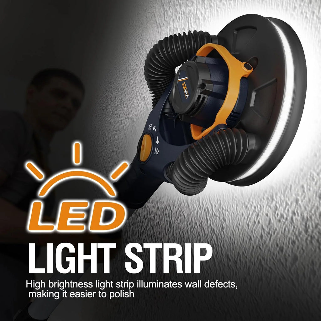 Dan's 4mm Random Orbital wall sander, 400W brushless motor, dual-mode vacuuming for more efficient