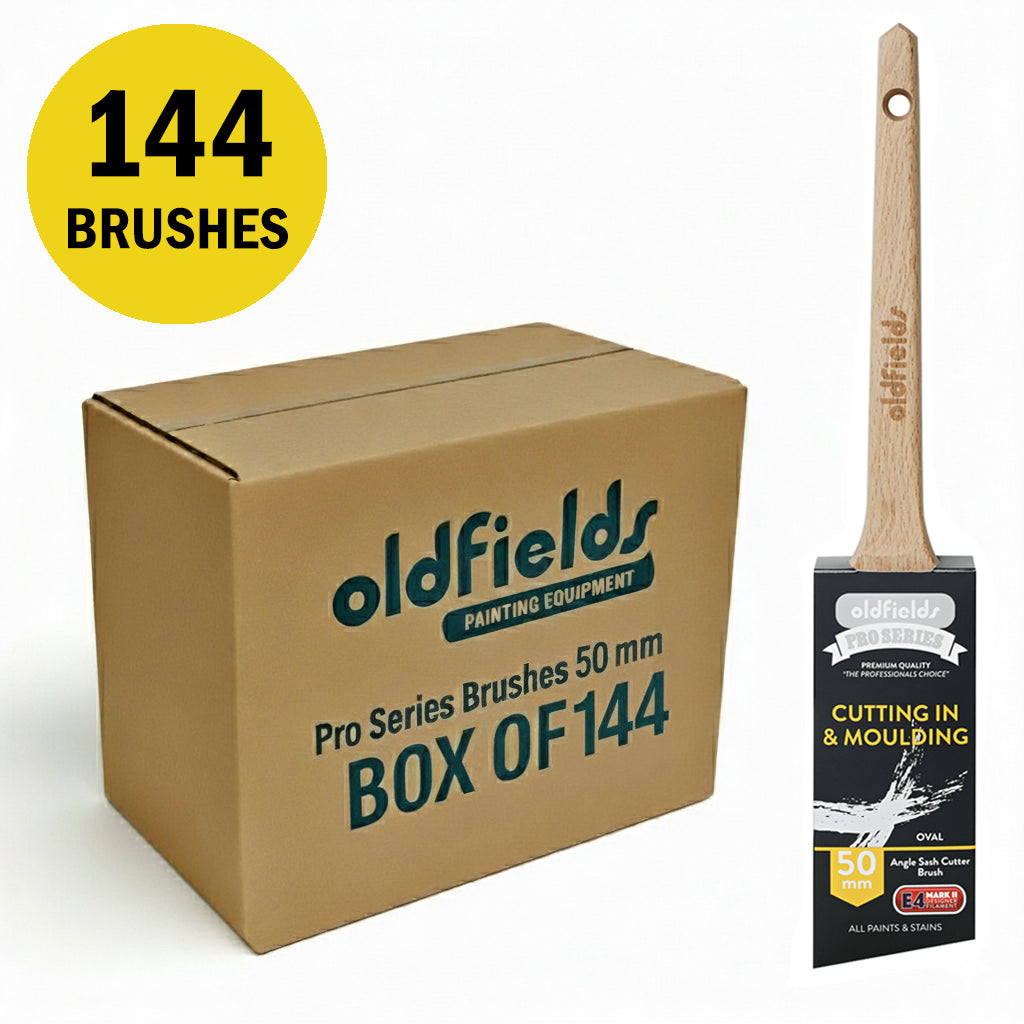 Large trade box of 144 Oldfields 50mm Oval Sash Angle Cutters for commercial use