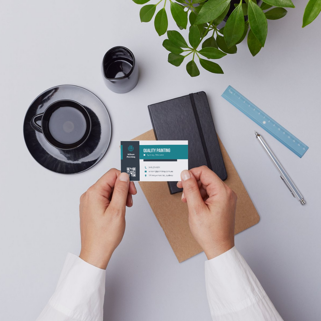 Professional business cards for your painting business (design + printing)