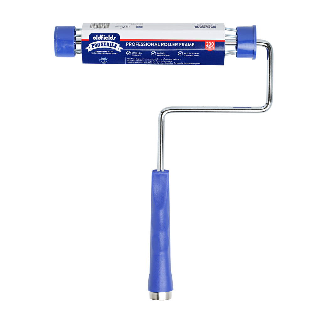 Oldfields Pro Series 230mm roller frame, strongest 5-wire cage for professional painting