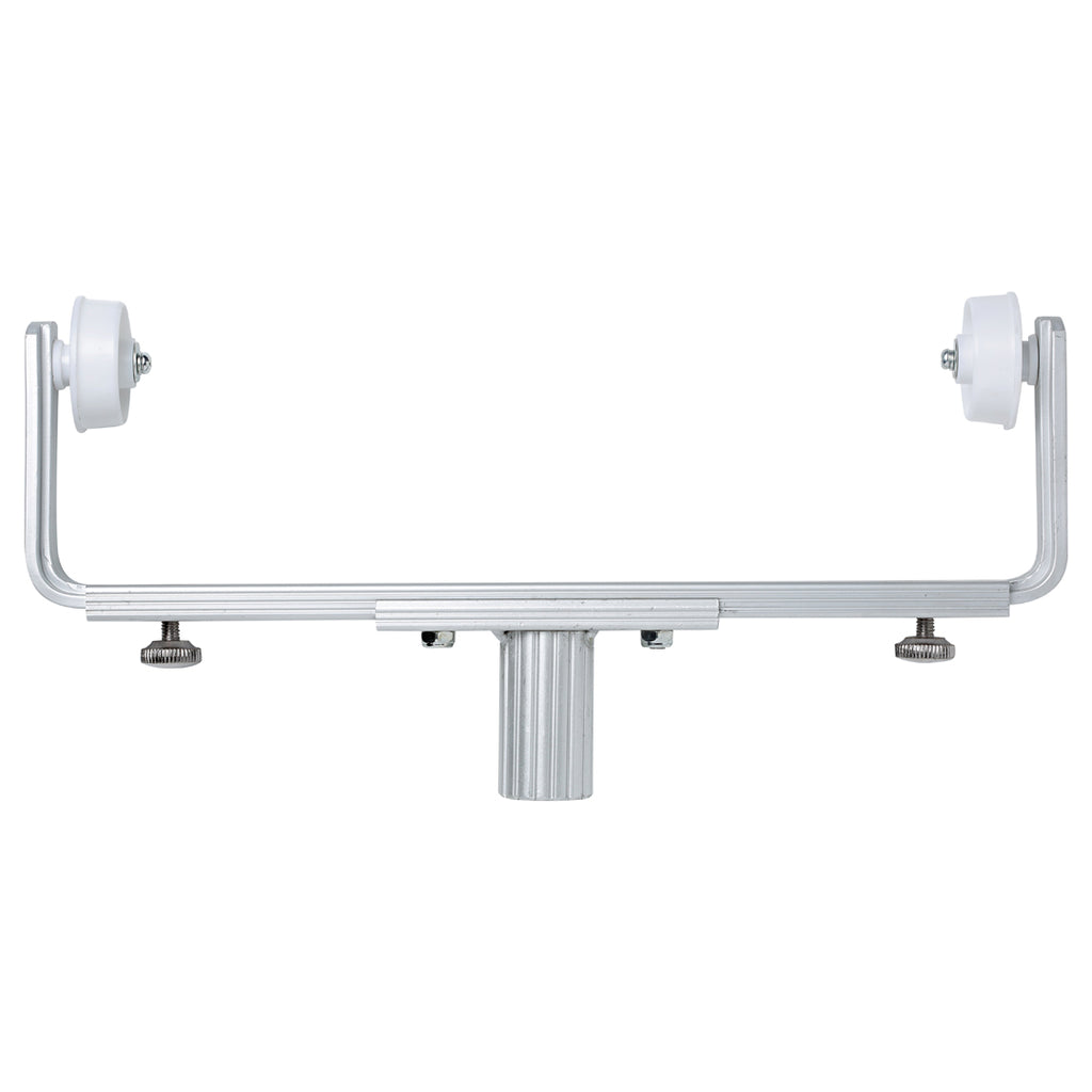 Adjustable aluminium U-roller frame shown at full width for large surface painting jobs