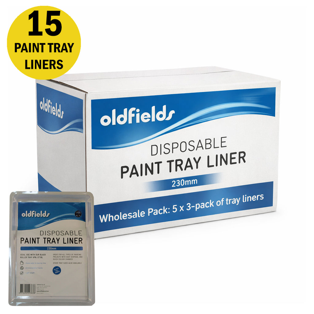 Trade pack of 15 Oldfields 230mm disposable liners to reduce water use on site