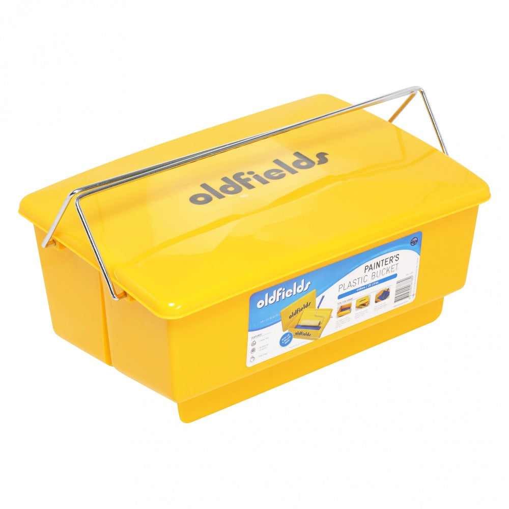 Oldfields 440mm Strong Plastic Bucket with Lid (6 buckets)