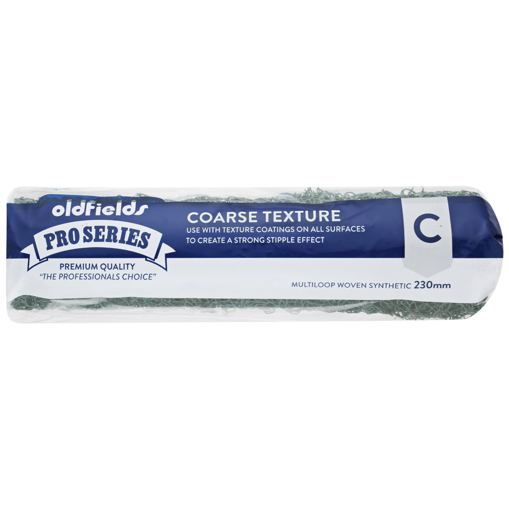 Oldfields Green Coarse Spaghetti Texture Paint Roller 230mm & 270mm
