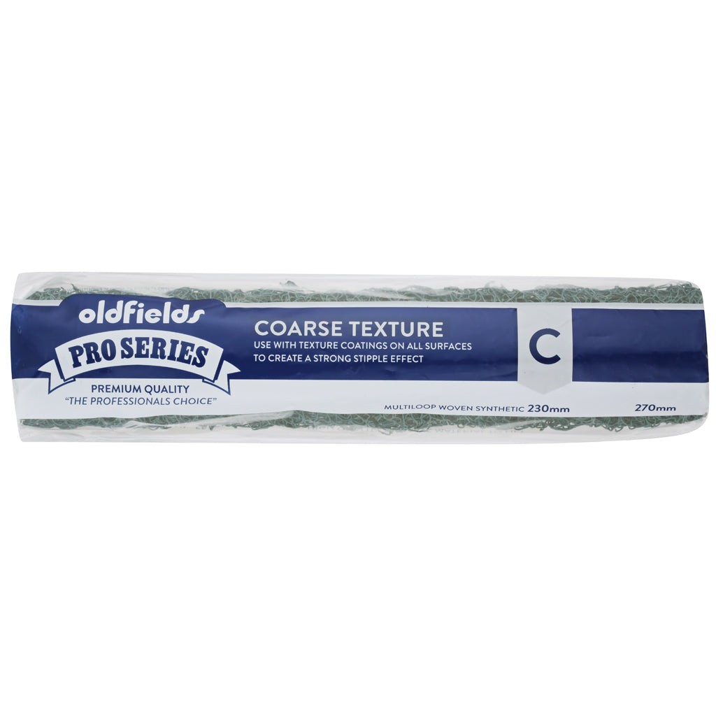 Oldfields Green Coarse Spaghetti Texture Paint Roller 230mm & 270mm