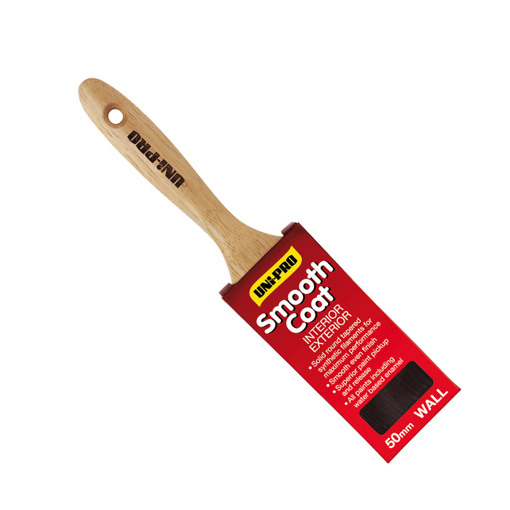 Uni-Pro Smooth Coat Synthetic Wall Brush Range - Box of 12