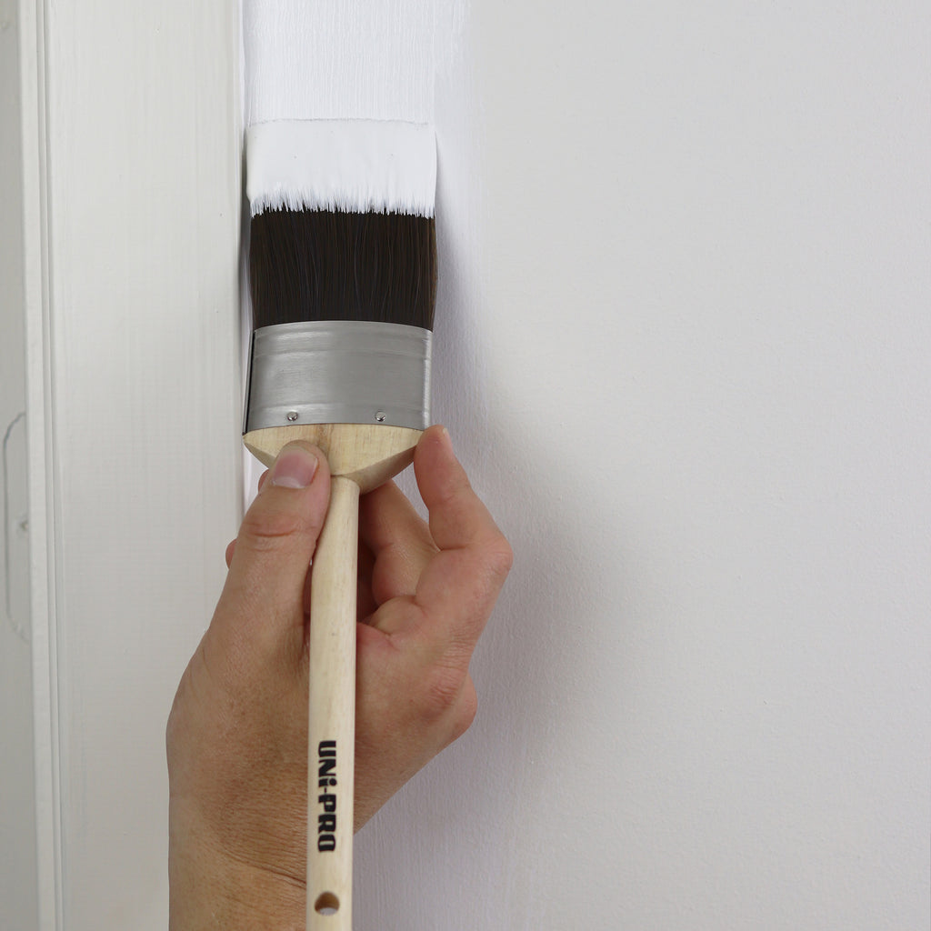 Uni-Pro Smooth Coat Synthetic Oval Cutter Paint Brush - Box of 12