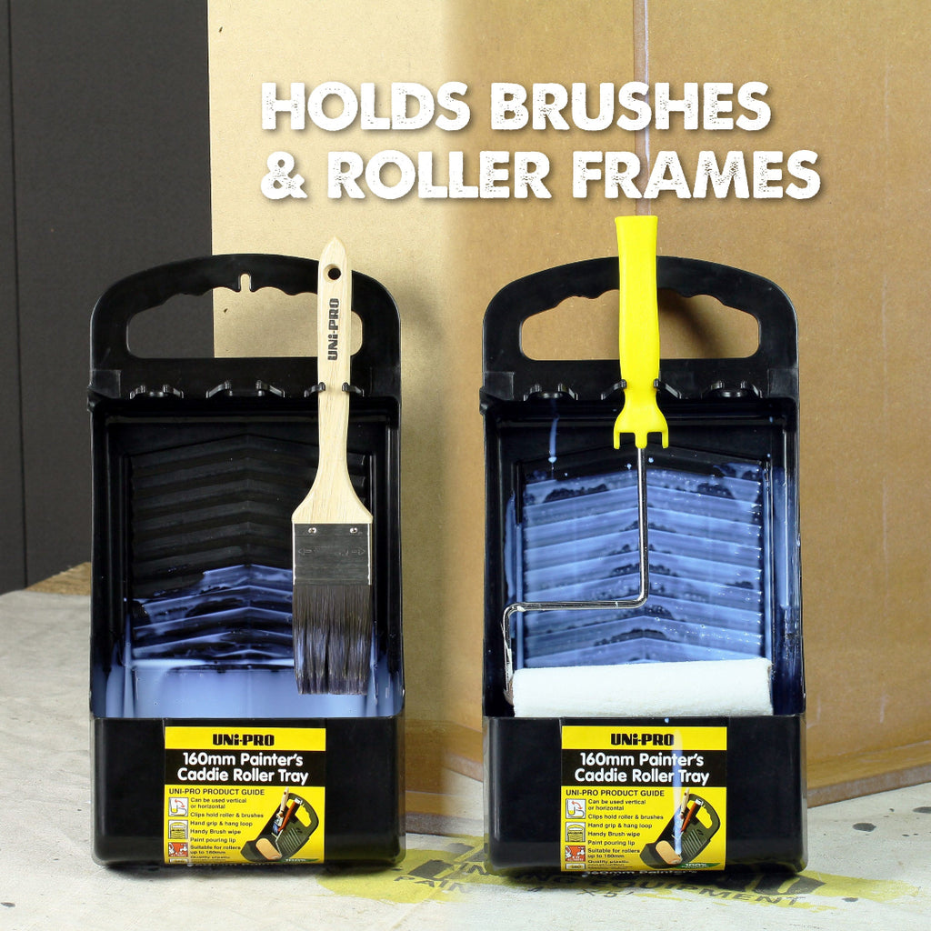 Uni-Pro 160mm Paint Caddie Roller Tray - Box of 10