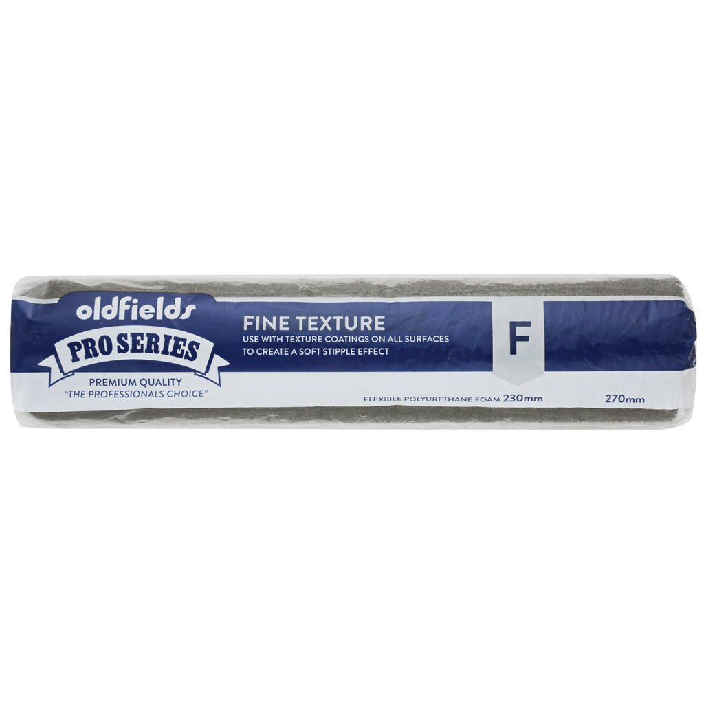 Oldfields Pro Series 270mm fine texture roller in packaging for soft stipple effect