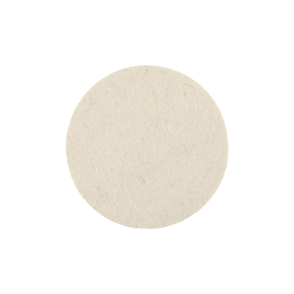 Mirka 77mm white felt polishing pad for professional glass restoration