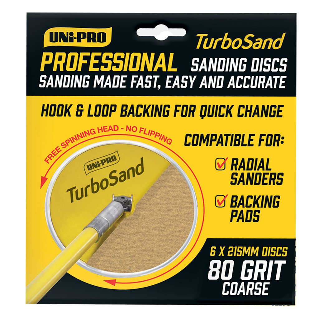 Uni-Pro Professional TurboSand Disc 6 Pack - Box of 12