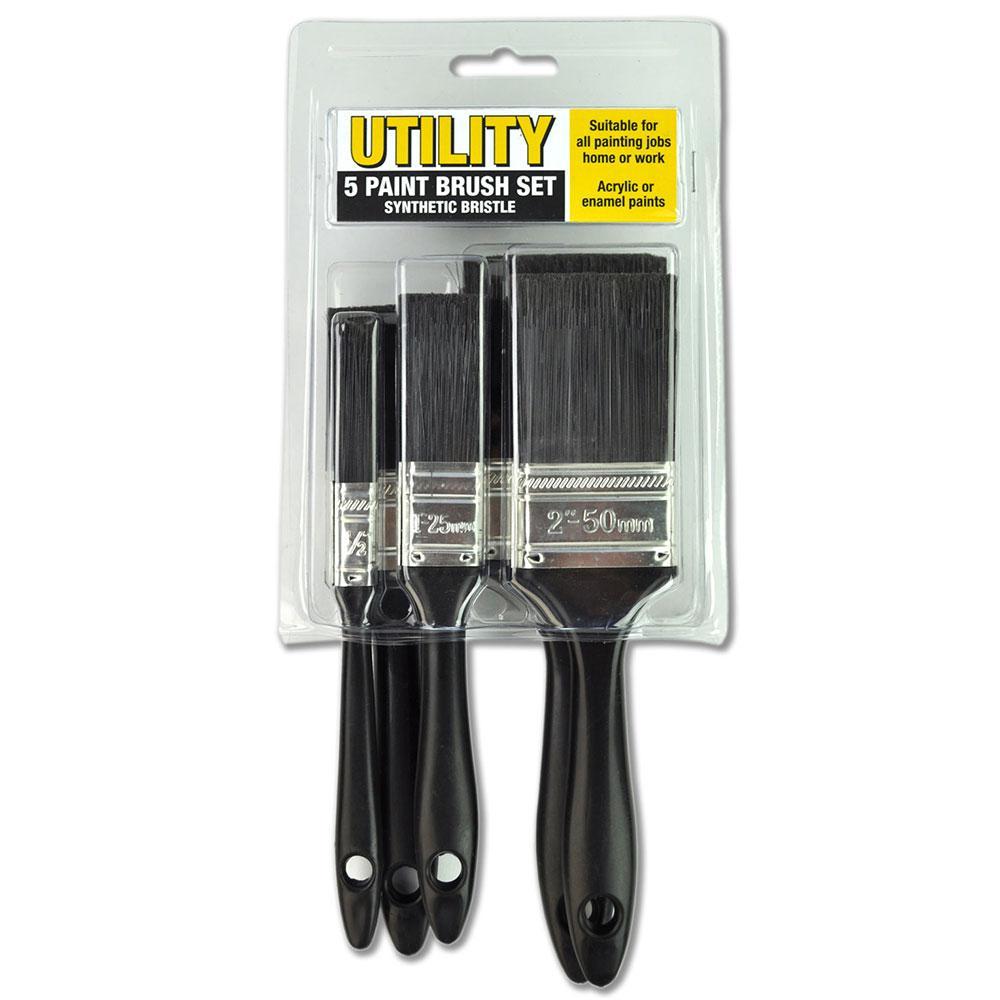 Uni-Pro Synthetic Bristle Utility Brush Set - Box of 12
