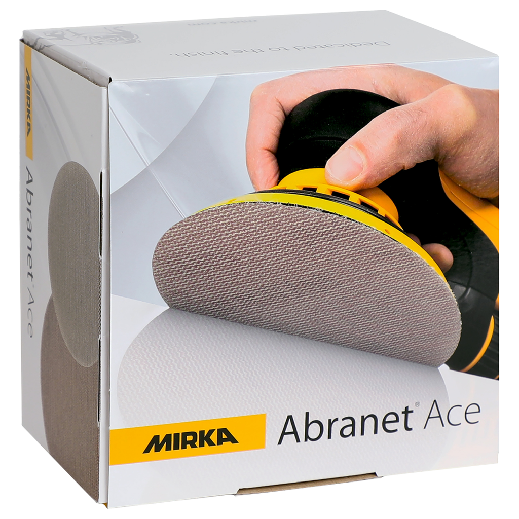 Genuine Mirka Abranet Ace 150mm net discs pack of 50 for workshop use