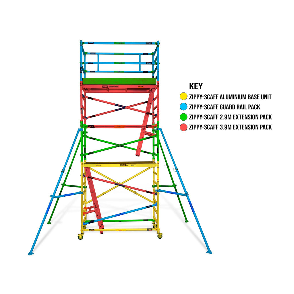 Oldfields Zippy Scaff™ Guardrail Extension Pack (1.9m Standing Height)