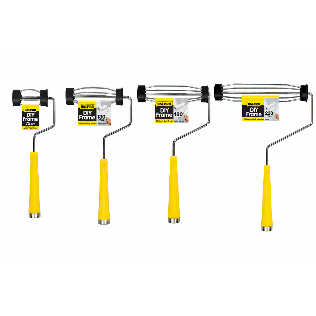 Uni-Pro DIY Paint Roller 5 Wire Frame Range - Box of 12